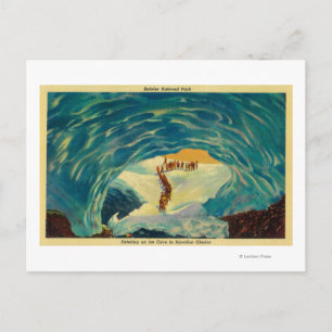 Cartão Postal Entrando em uma caverna de gelo no Glaciar Paraíso