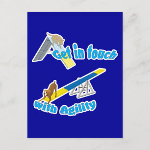 Cartão Postal Entre em contato com agilidade