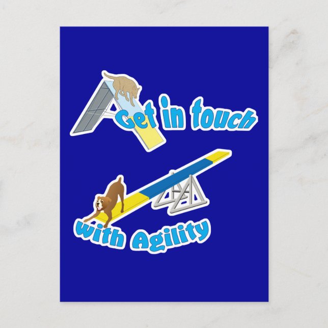 Cartão Postal Entre em contato com agilidade (Frente)