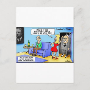 Cartão Postal Entre Num Teddy..Roosevelt Presentes Divertidos Ca