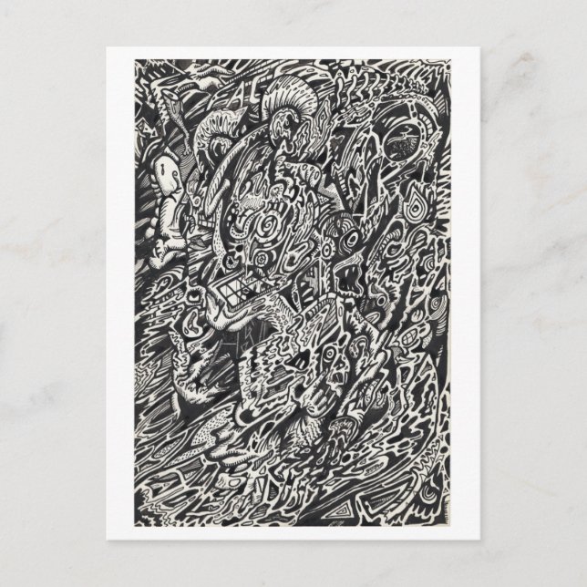 Cartão Postal Entre, o Homem do Microponto (Frente)