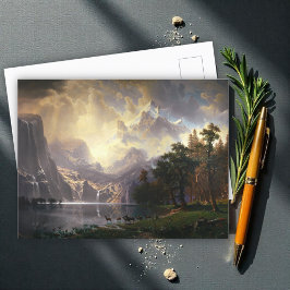Cartão Postal Entre Sierra Nevada, Califórnia, Bierstadt Art