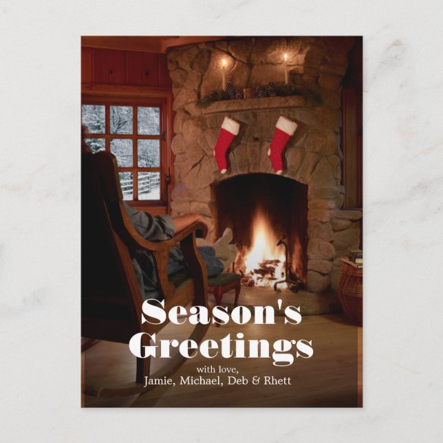 Cartão Postal Entrevista com a mulher sentada em cadeira de bala (Frente)