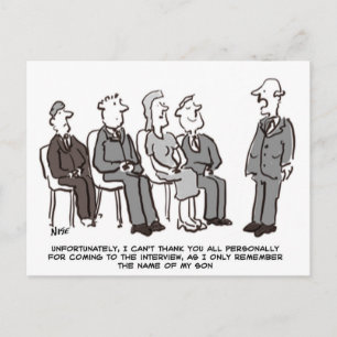 Cartão Postal Entrevista com Chefe Lembrando apenas Nome do Filh
