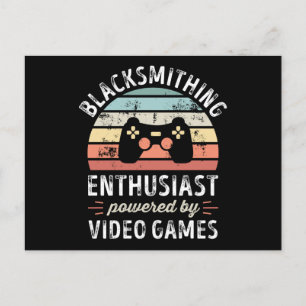 Cartão Postal Entusiasta da Ferraria alimentado por Video Games