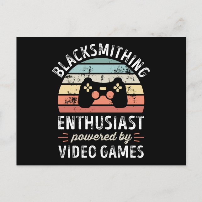 Cartão Postal Entusiasta da Ferraria alimentado por Video Games (Frente)