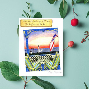 Cartão postal Envelheça Comigo