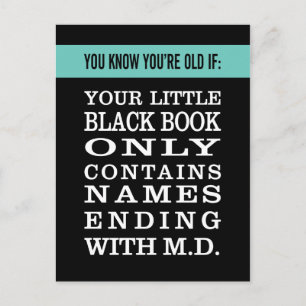 Cartão Postal Envelhecer: Livro Negro Só Tem Médicos