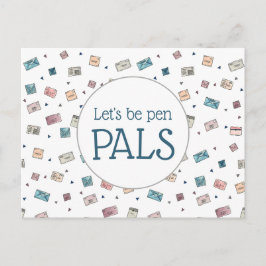 Cartão Postal Envelopes Bonitos Vamos Ser Caneta Pals Professor
