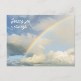 Cartão Postal Enviando a Você um Pequeno Arco-Íris de Luz Pensan