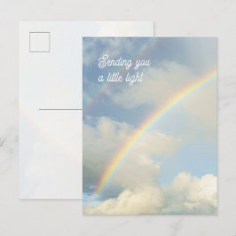 Cartão Postal Enviando a Você um Pequeno Arco-Íris de Luz Pensan