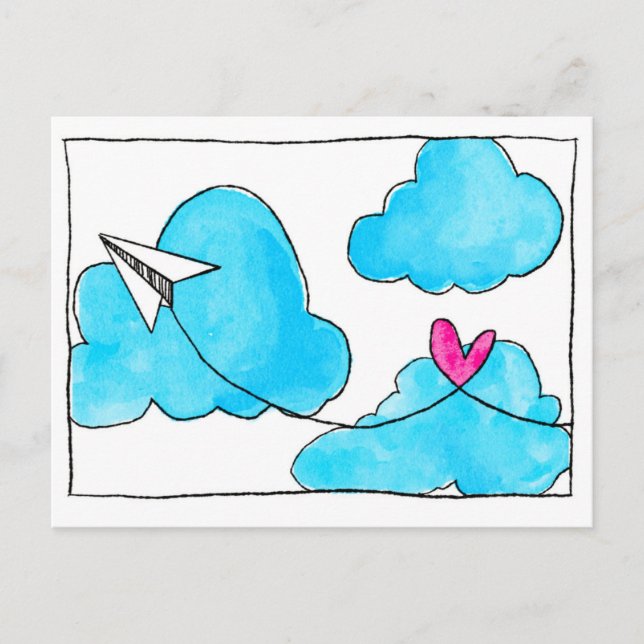 Cartão Postal Enviando Amor (Frente)