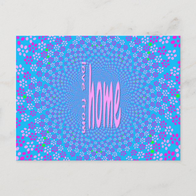 Cartão Postal Enviando Amor de Casa (Frente)