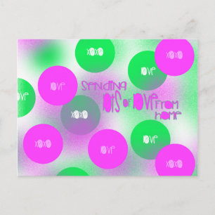 Cartão Postal Enviando Amor de Casa de Novo e de Novo