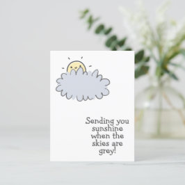 Cartão Postal Enviando-lhe luz do sol - Cute Get Good Postcard