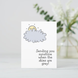 Cartão Postal Enviando-lhe luz do sol - Cute Get Good Postcard