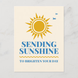 Cartão postal Enviando Luz Solar para Alegrar o Se