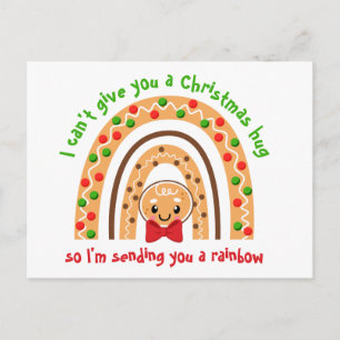 Cartão Postal Enviando-te um Natal no Arco-Íris
