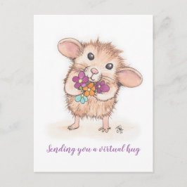 Cartão Postal Enviando um Cartão-postal do mouse Hug Virtual