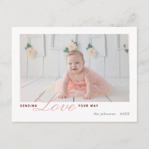 Cartão Postal Enviar amor à família e aos amigos no Dia de os