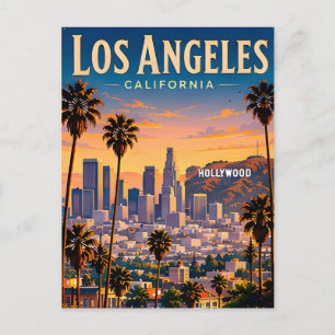 Cartão Postal Envie Memórias Ensolaradas de Los Angeles para Qua