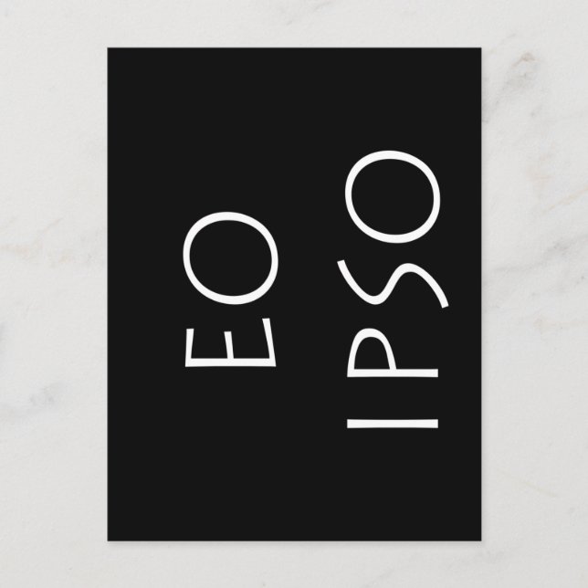 Cartão Postal Eo Ipso (Frente)