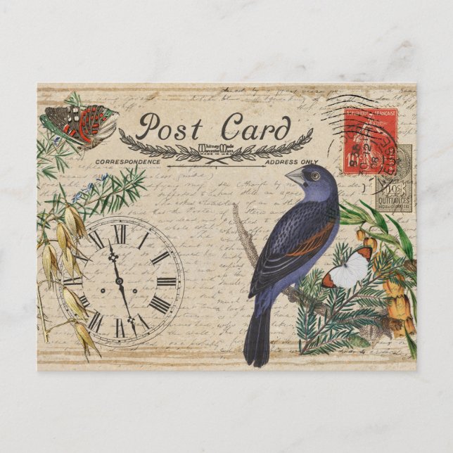 CARTÃO POSTAL EPHEMERA VINTAGE (Frente)