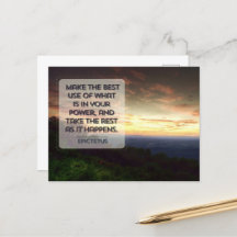 Epictetus Inspirational Cote "Melhor uso"