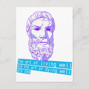 Cartão Postal epicurus a arte de viver