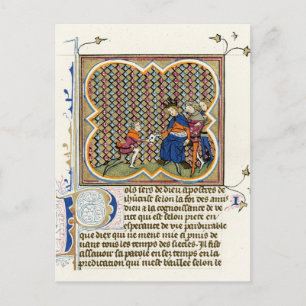 Cartão Postal Epistola de Paul, Rua de Iluminação Medieval