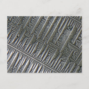 Cartão Postal Epsomite no microscópio