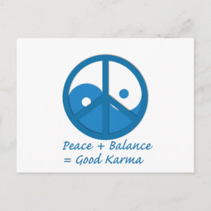 Cartão Postal Equação para o Bom Karma