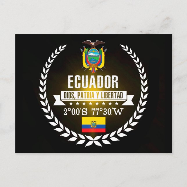 Cartão Postal Equador (Frente)