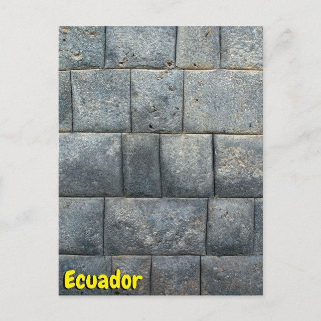 Cartão Postal Equador (Frente)