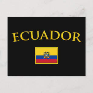 Cartão Postal Equador dourado