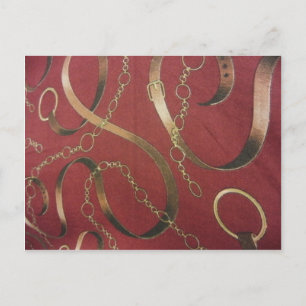 Cartão Postal Equestre inglês - Vermelho