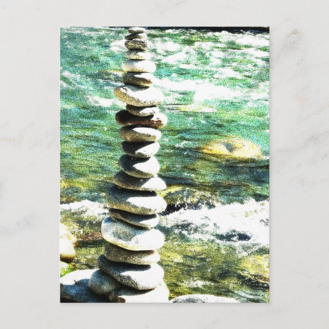 Cartão Postal Equilíbrio. (Frente)