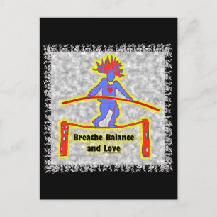 Cartão Postal Equilíbrio entre respiração e amor nas Cinzas