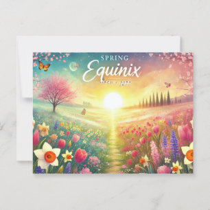 Cartão Postal Equinox primavera
