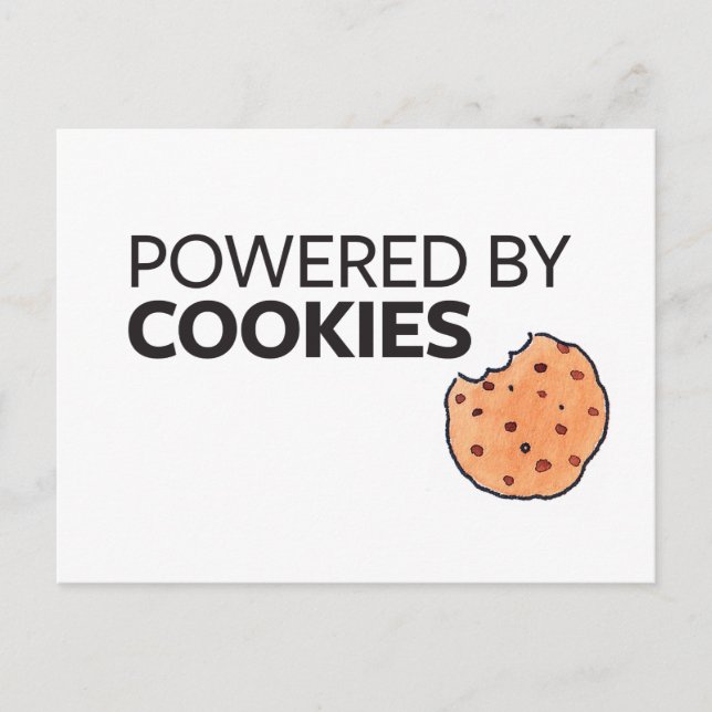 Cartão Postal Equipado com cookies (Frente)