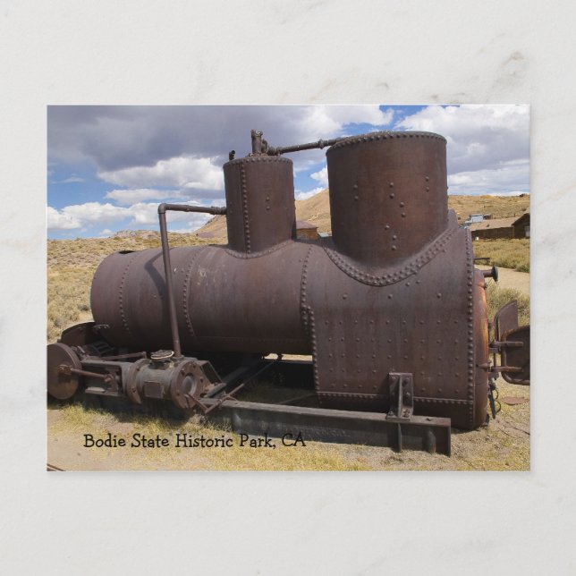 Cartão Postal Equipamento de Mineração de Bodie (Frente)