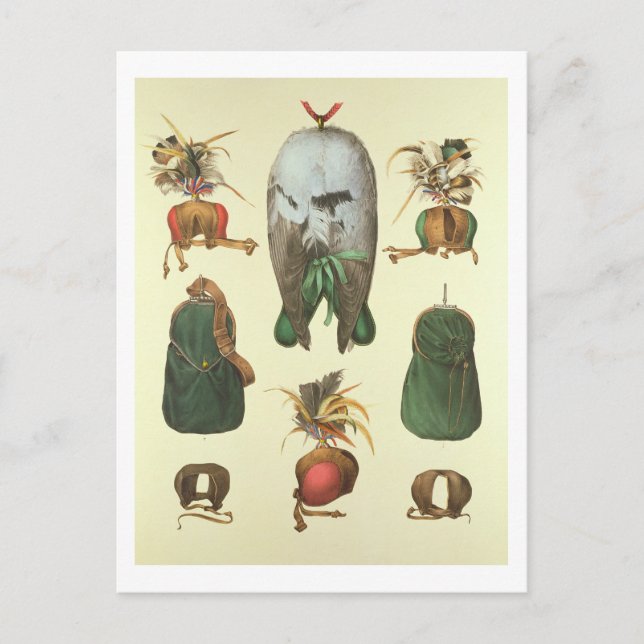 Cartão Postal Equipamento para Falconry, de Traite de Fauconneri (Frente)