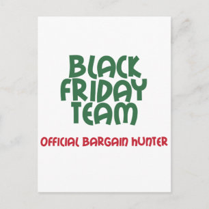 Cartão Postal Equipe Black Friday: Jornal Bargain Hunter