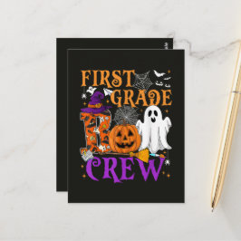 Cartão Postal Equipe Boo da 1ª Série Professor Aluno Halloween E