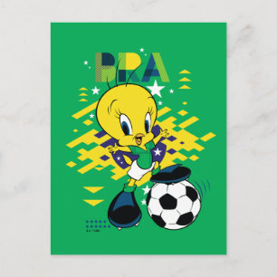Cartão Postal Equipe Brasil Futebol Gráfico TWEETY™