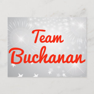 Cartão Postal Equipe Buchanan