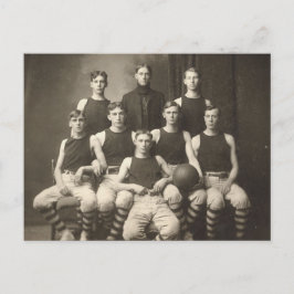 Cartão Postal Equipe de basquetebol Vintage