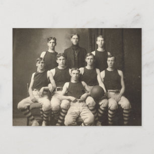 Cartão Postal Equipe de basquetebol Vintage