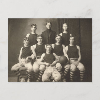 Cartão Postal Equipe de basquetebol Vintage