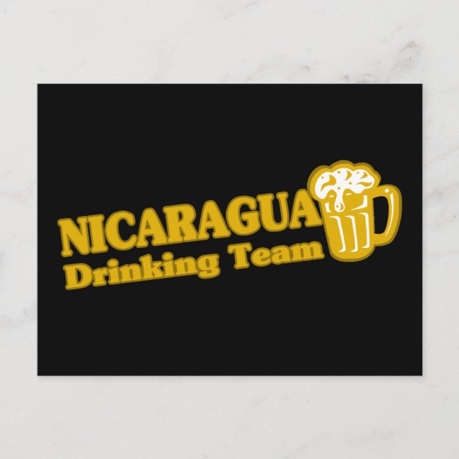 Cartão Postal Equipe de Bebendo da Nicarágua (Frente)
